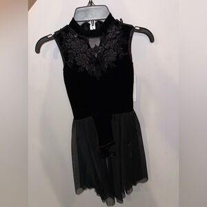 Black Dance Costume Elisse EL511C MC